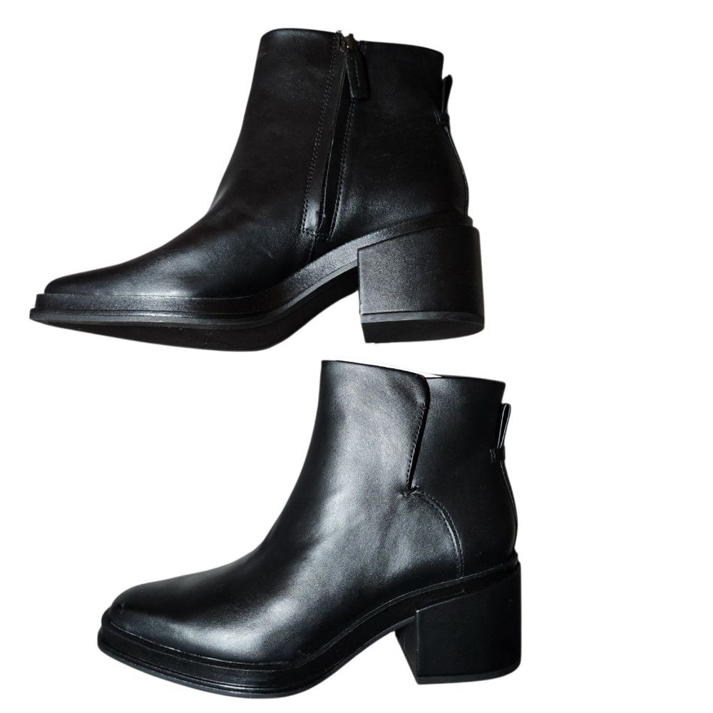 Franco Sarto Black Boots Womens Size 9 5 - Picture 3 of 7